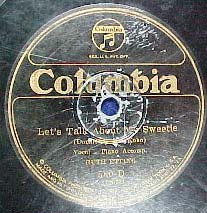 78-Let's Talk About My Sweetie - Columbia 580